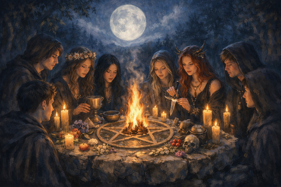 Sur les Chemins de la Wicca, le Culte à Mystères des Sorcières !