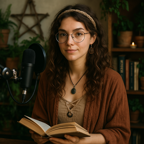 Émilie, une âme bohème et mystique  ! Émilie incarne la magie moderne. Passionnée par la Wicca, la nature et la méditation, elle explore la littérature ésotérique à travers ses podcasts. Avec sa voix douce et inspirante, elle nous invite à ralentir, à écouter les signes du monde invisible et à réveiller notre intuition.
Une sorcière moderne, une guide lumineuse, bienvenue dans son univers enchanté...