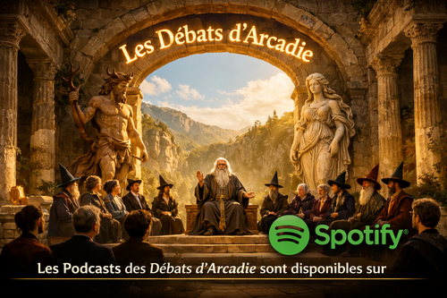 Les podcasts de la série Les Débats d'Arcadie sont disponibles sur Spotify